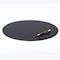 Dacasso Black Leatherette 17" x 14" Oval Conference Pad PR-1314 - alternate 3